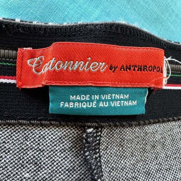 Cartonnier Anthropologie Cropped Houndstooth Straight Leg Pants Sz XL(?) Preppy - Picture 8 of 8